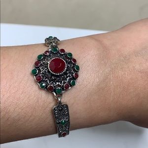 Vintage bohemian Moroccan stone bracelet‎